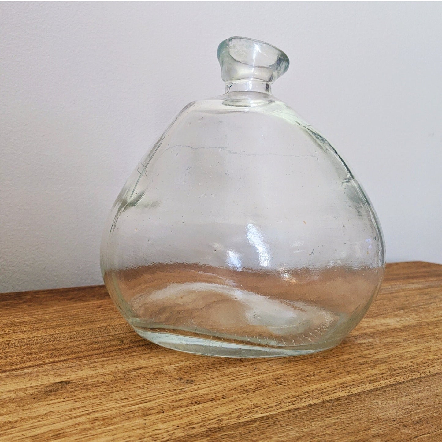 Recycled Glass Vase with Bottleneck