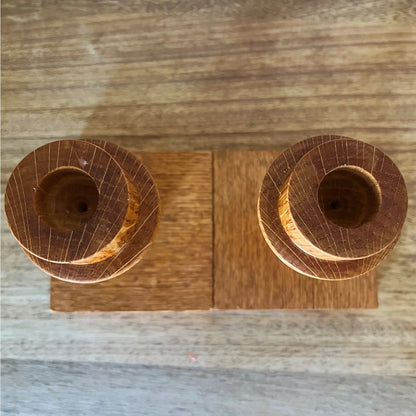 Hand Turned Solid Wood CandleHolders