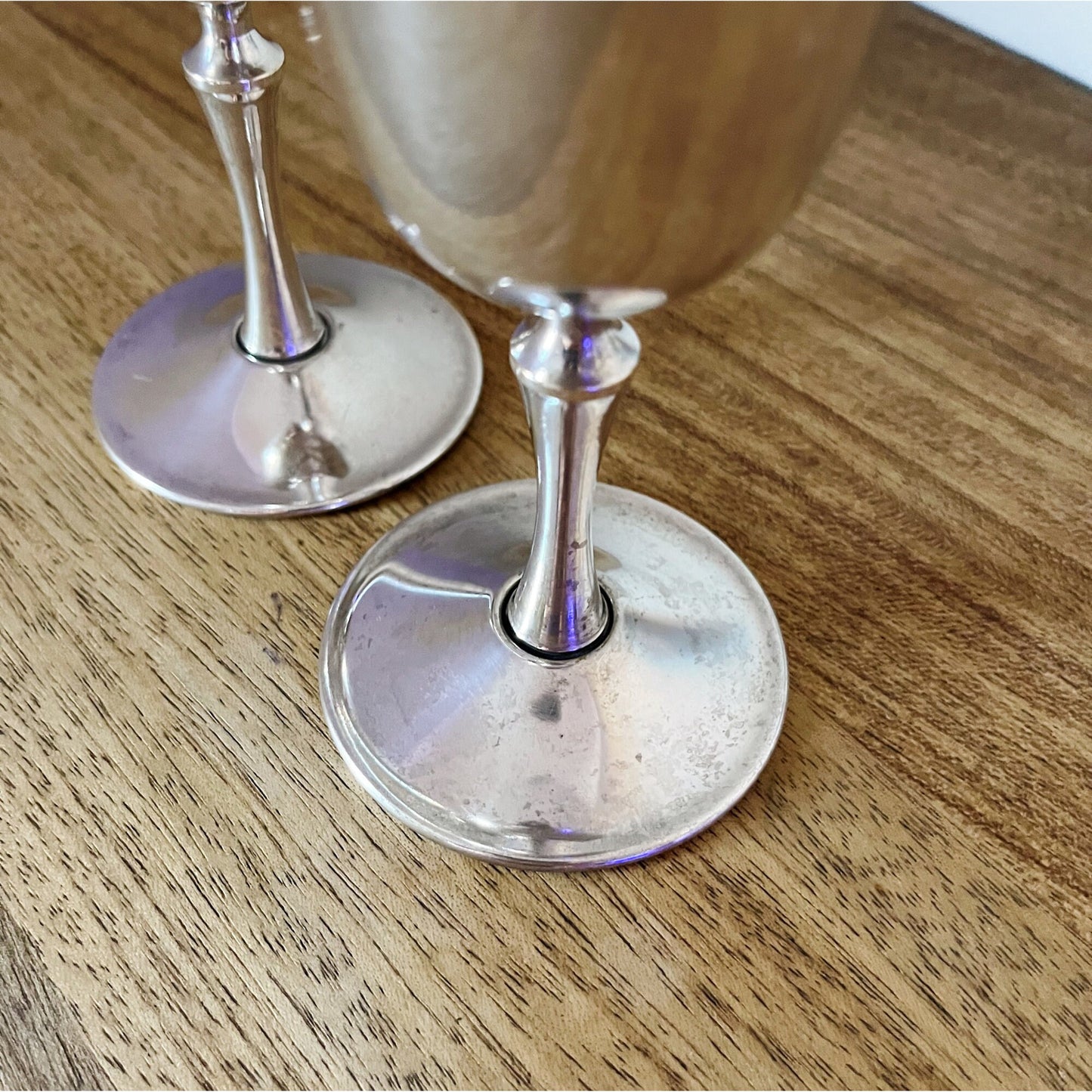 Italian Silverplate Wine Goblets