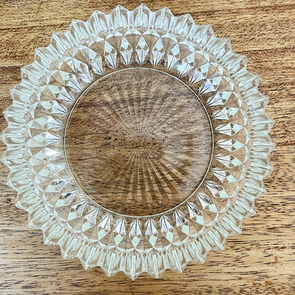 Diamond Pattern Glass Ashtray