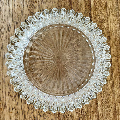 Diamond Pattern Glass Ashtray