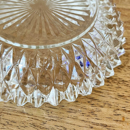 Diamond Pattern Glass Ashtray