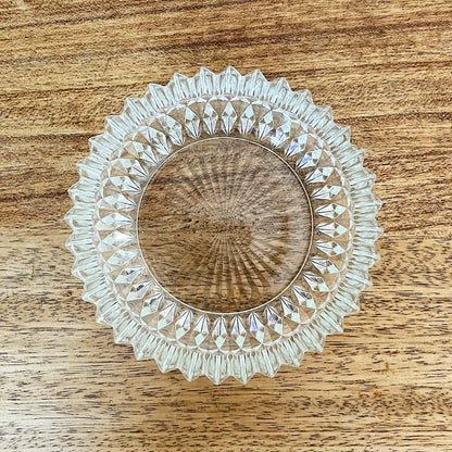 Diamond Pattern Glass Ashtray