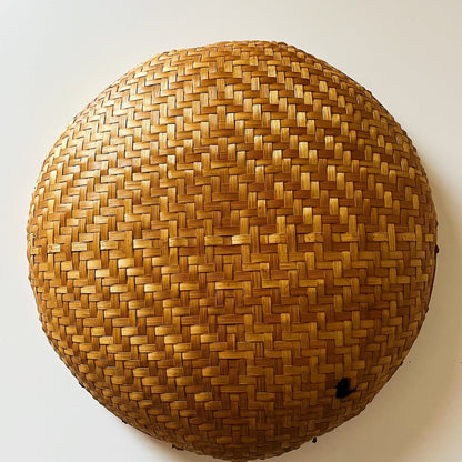 Circular Hand Woven Rattan Tray