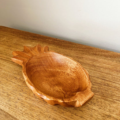 Filipino Pineapple Shaped Wood Bowl