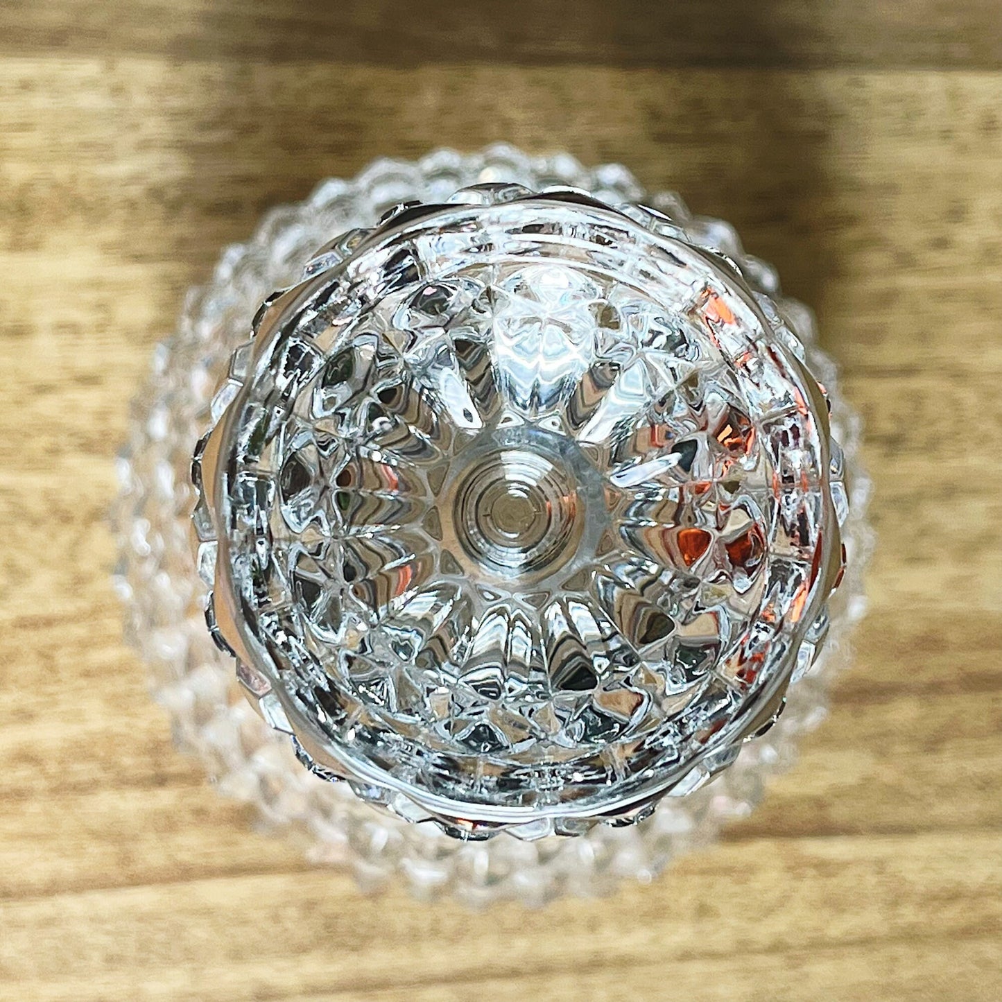 French Diamond Point Crystal Decanter