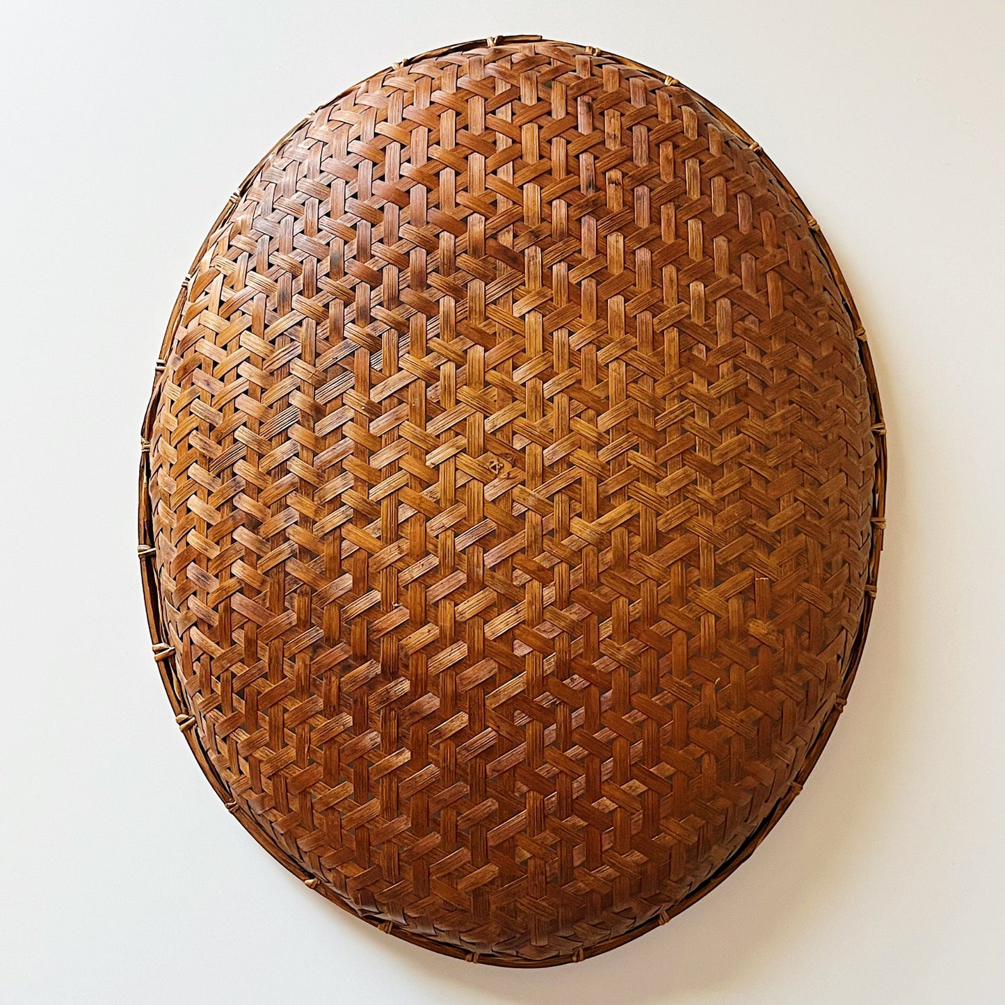 Oval Hand Woven Rattan Tray