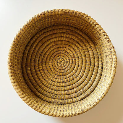 Circular Woven Seagrass Tray Round