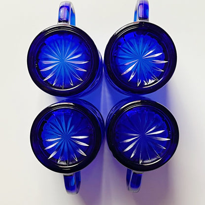 Cobalt Blue Crystal Mugs by Cristal D'Argues