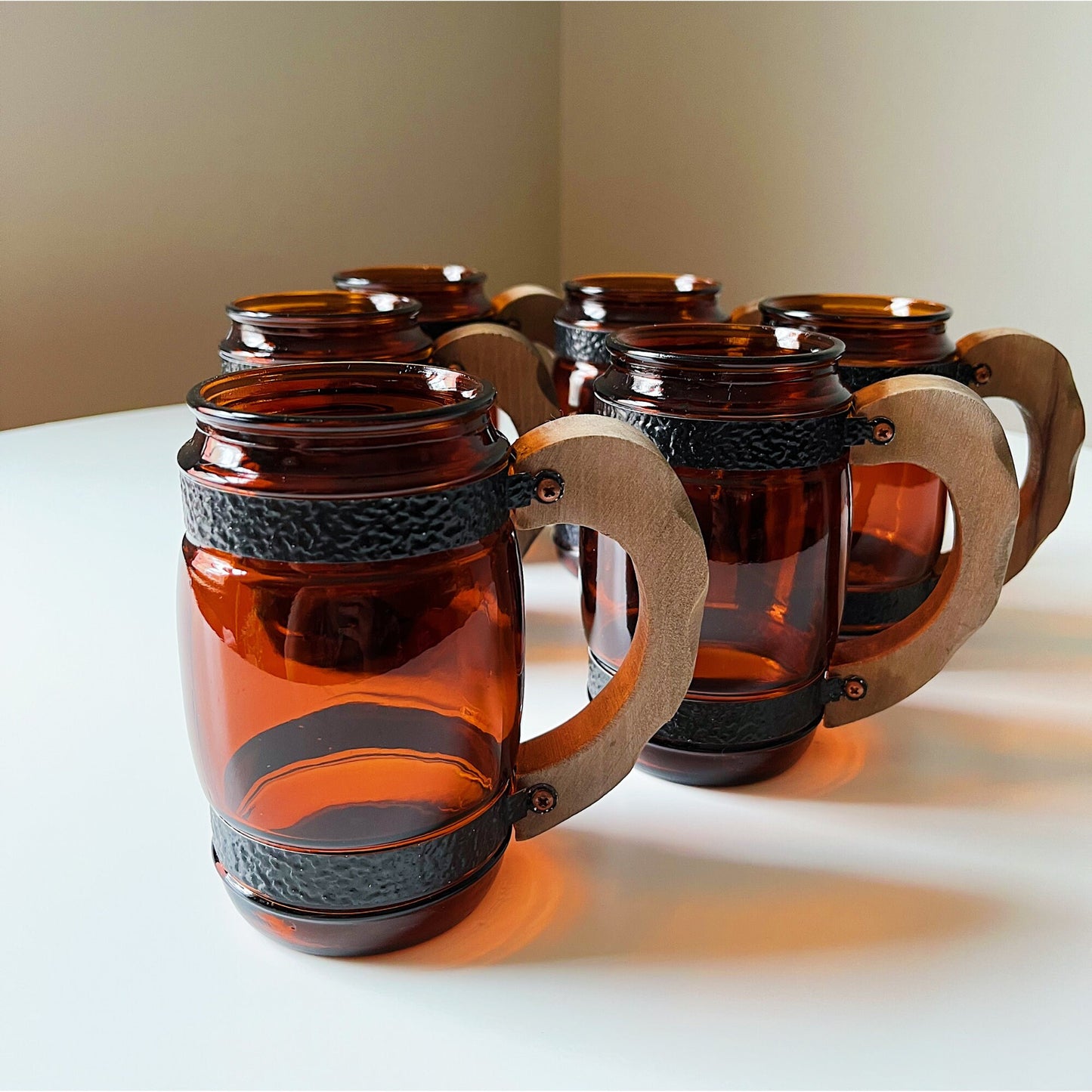 Siesta Ware Amber Glass Mugs