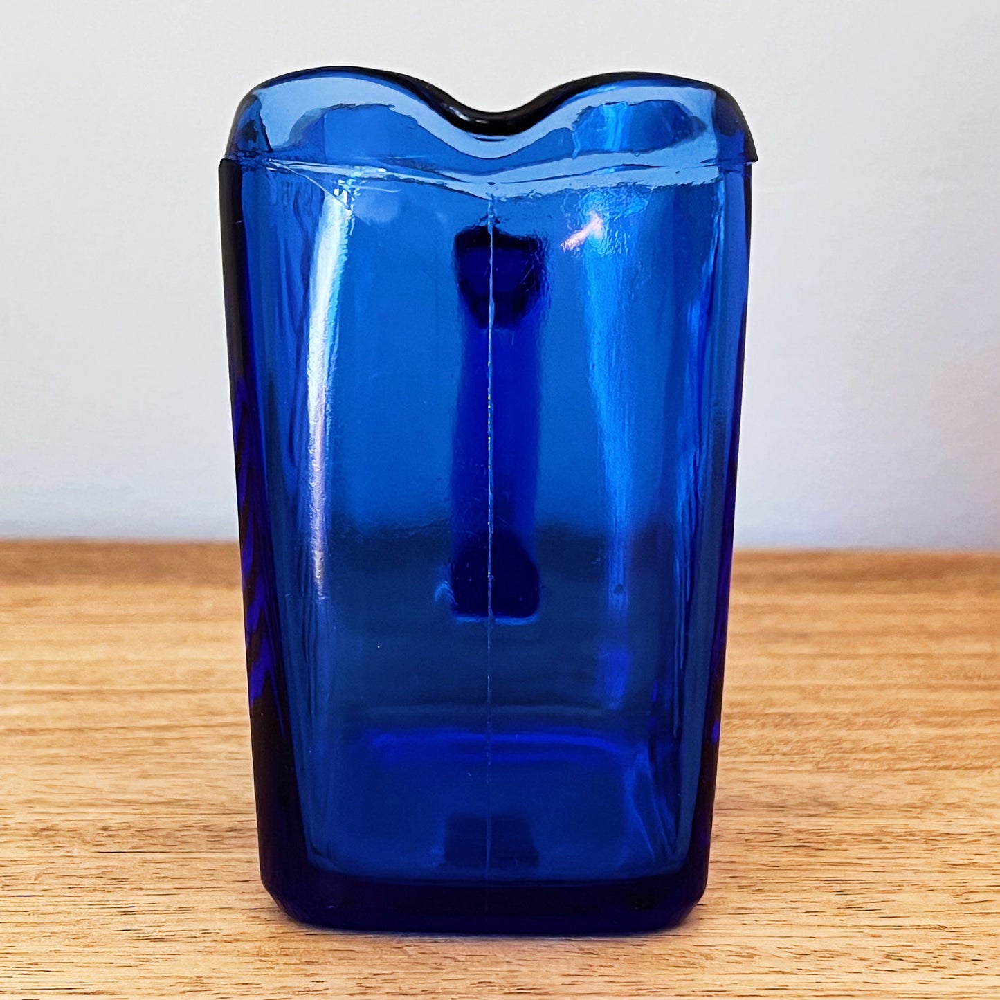 Cobalt Blue Chevron Pattern Creamer by Hazel Atlas