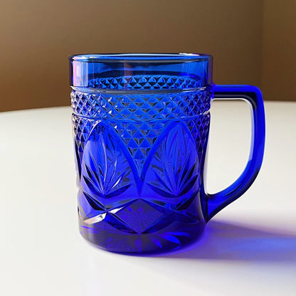 Cobalt Blue Crystal Mugs by Cristal D'Argues