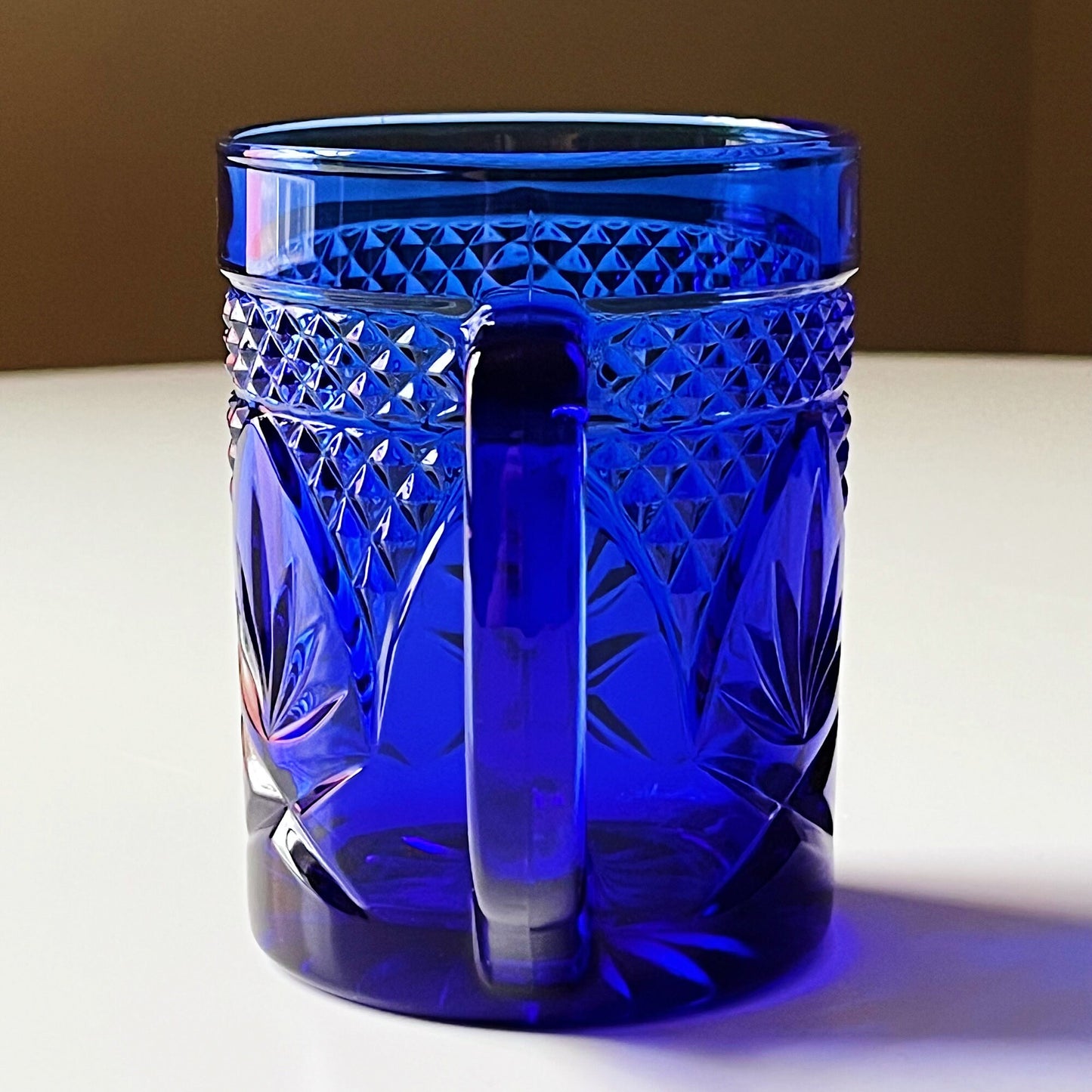 Cobalt Blue Crystal Mugs by Cristal D'Argues