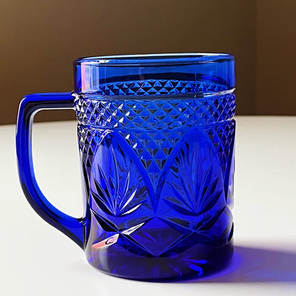 Cobalt Blue Crystal Mugs by Cristal D'Argues