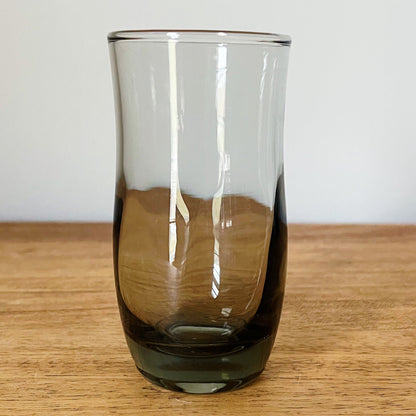 Mid Century Modern Smoked Gray Cocktail Glasses