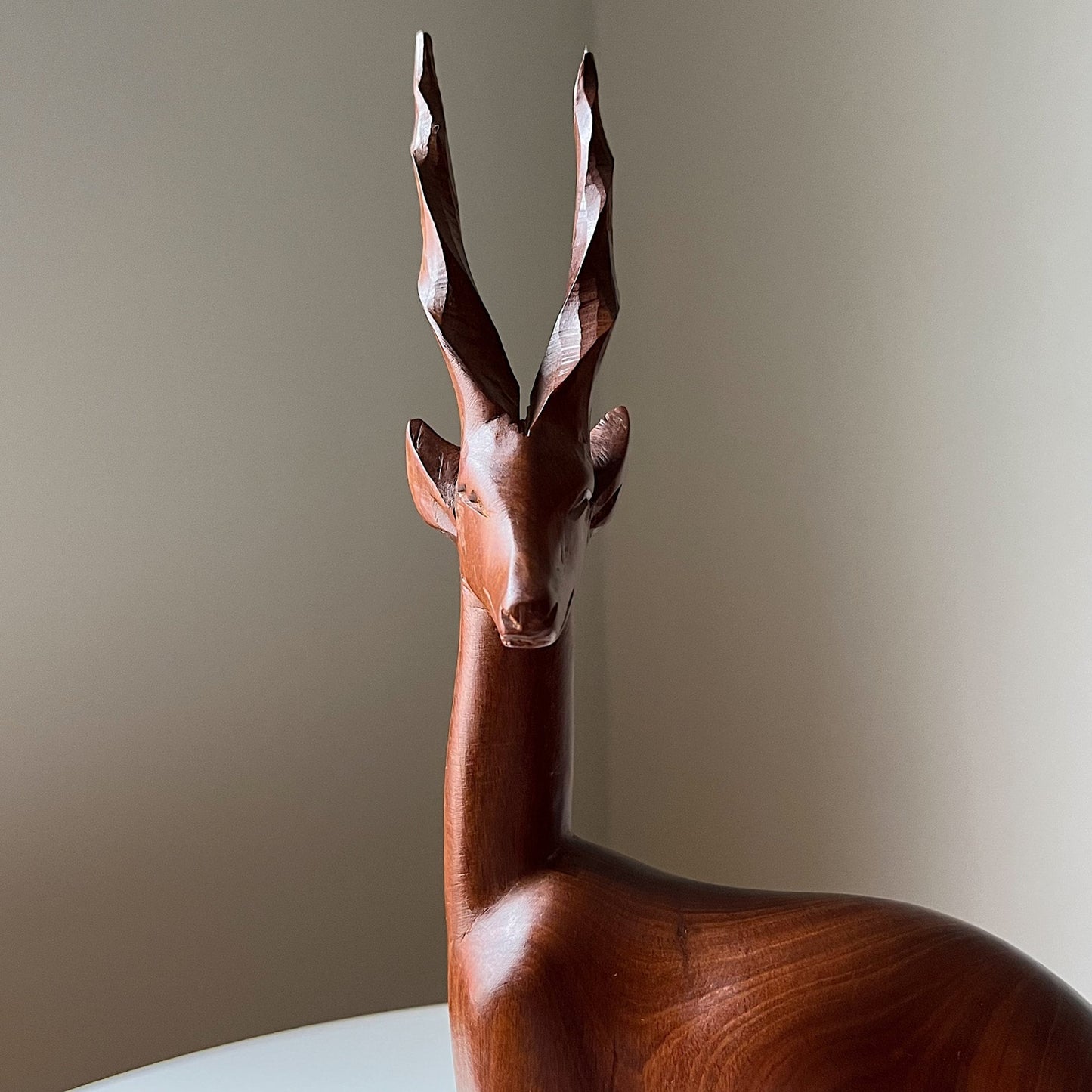 Hand Carved Antelope Sculpture