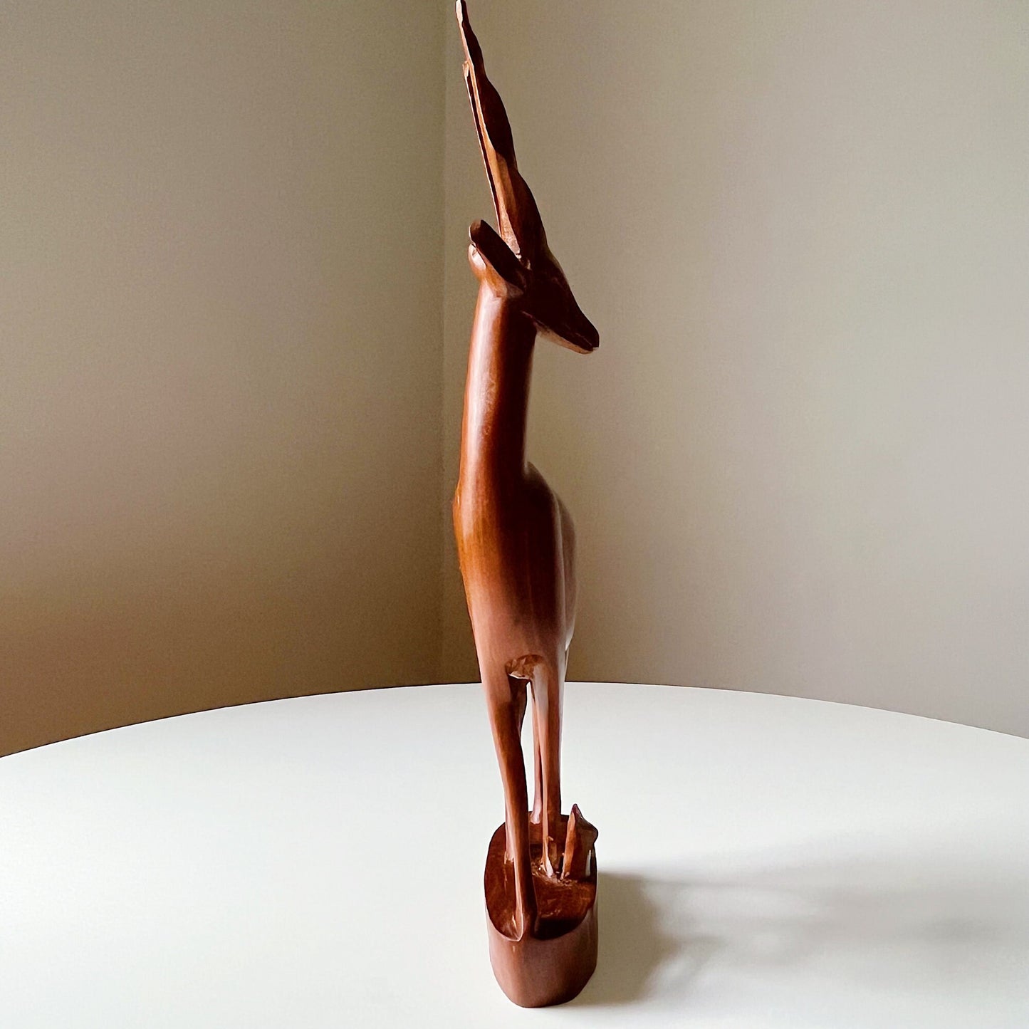 Hand Carved Antelope Sculpture