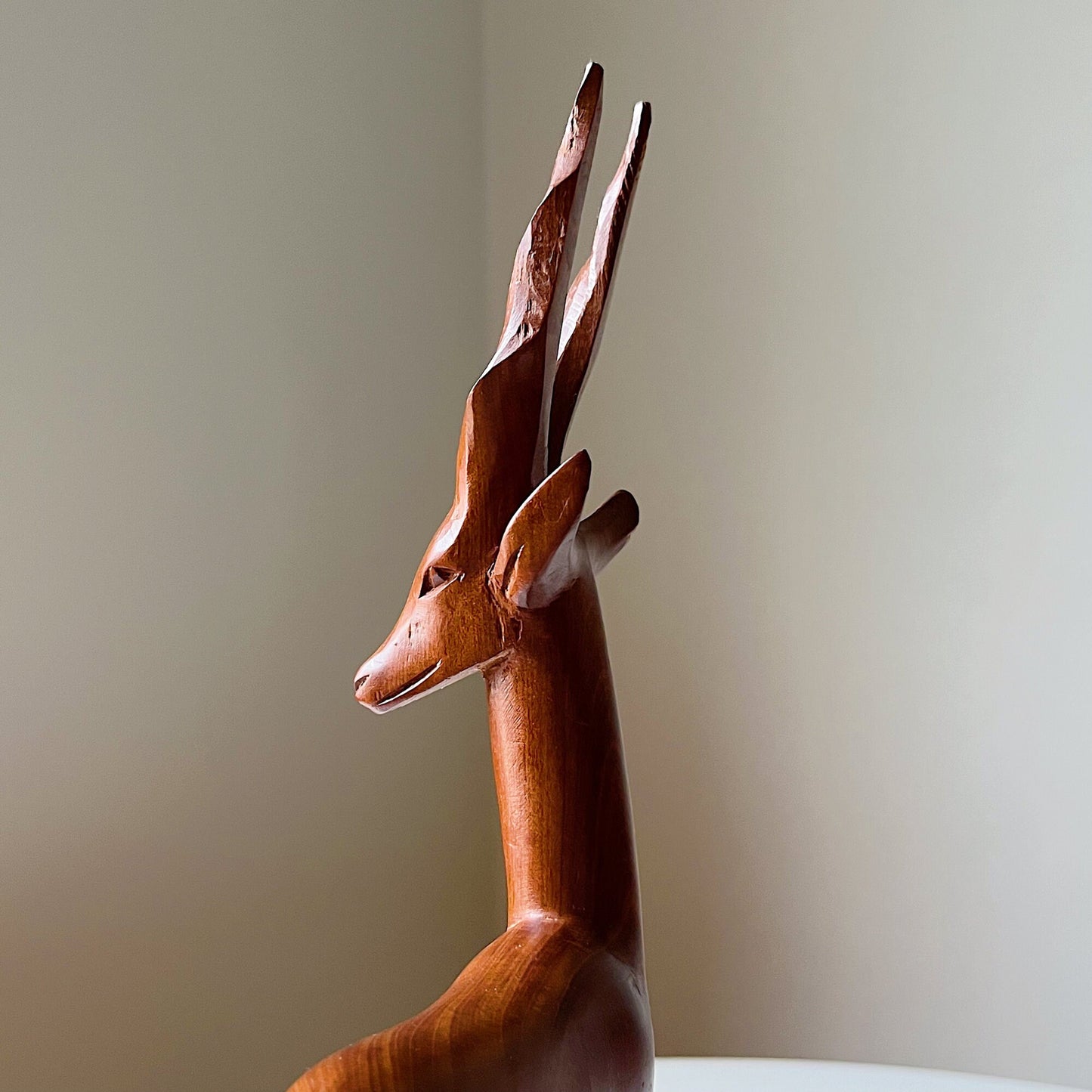 Hand Carved Antelope Sculpture