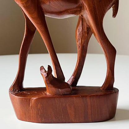 Hand Carved Antelope Sculpture