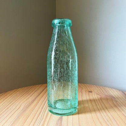 Hand Blown Vase with Flipped Rim