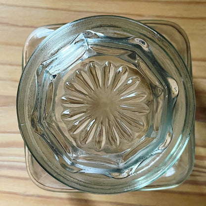 Embossed Flower Apothecary Jar