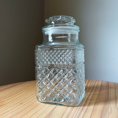 Diamond Pattern Apothecary Jar