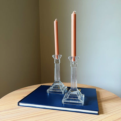 Sleek Tapered Candle Holders by Shannon Crystal