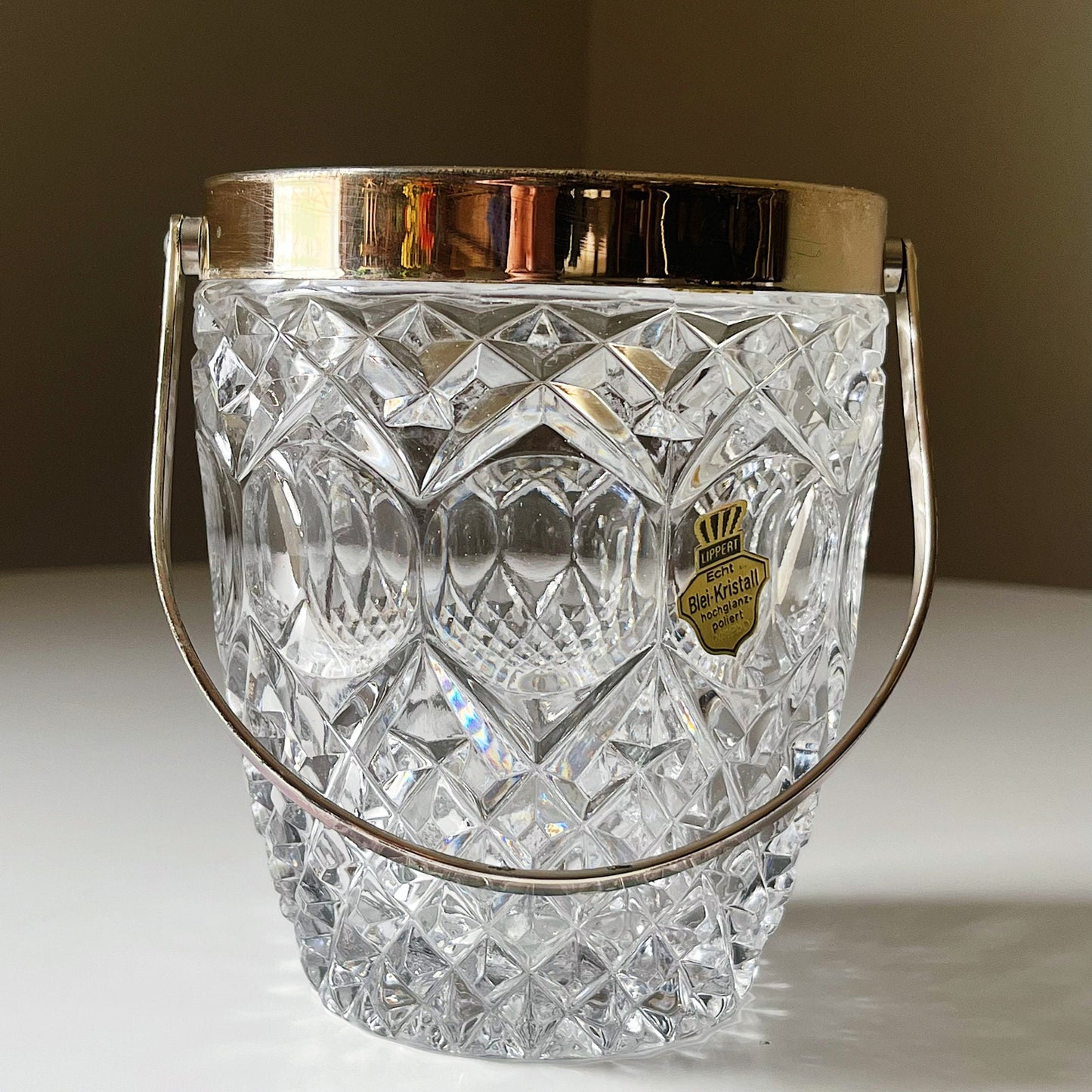 West German Crystal Ice Bucket by Bleikristall