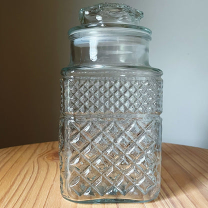 Diamond Pattern Apothecary Jar