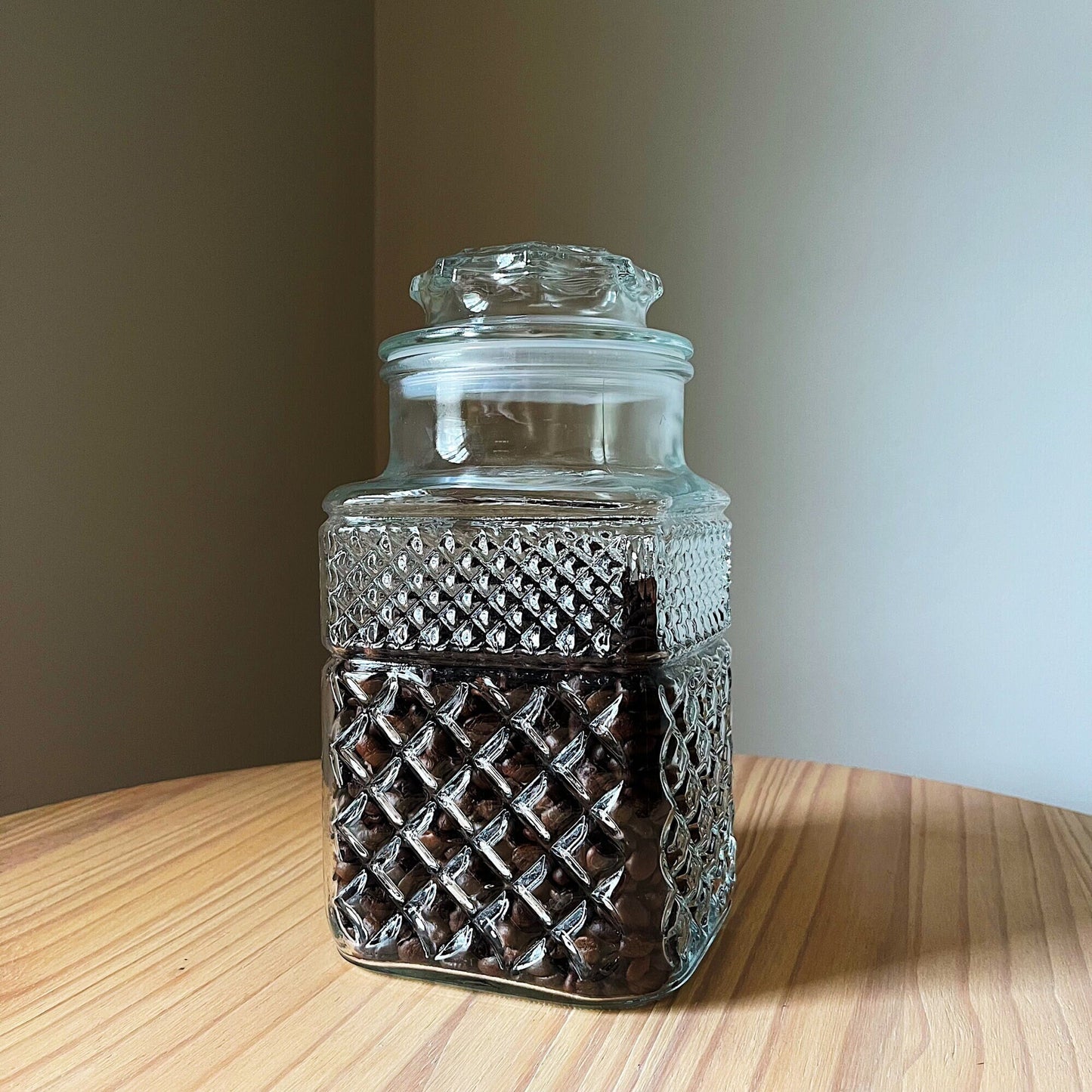 Diamond Pattern Apothecary Jar