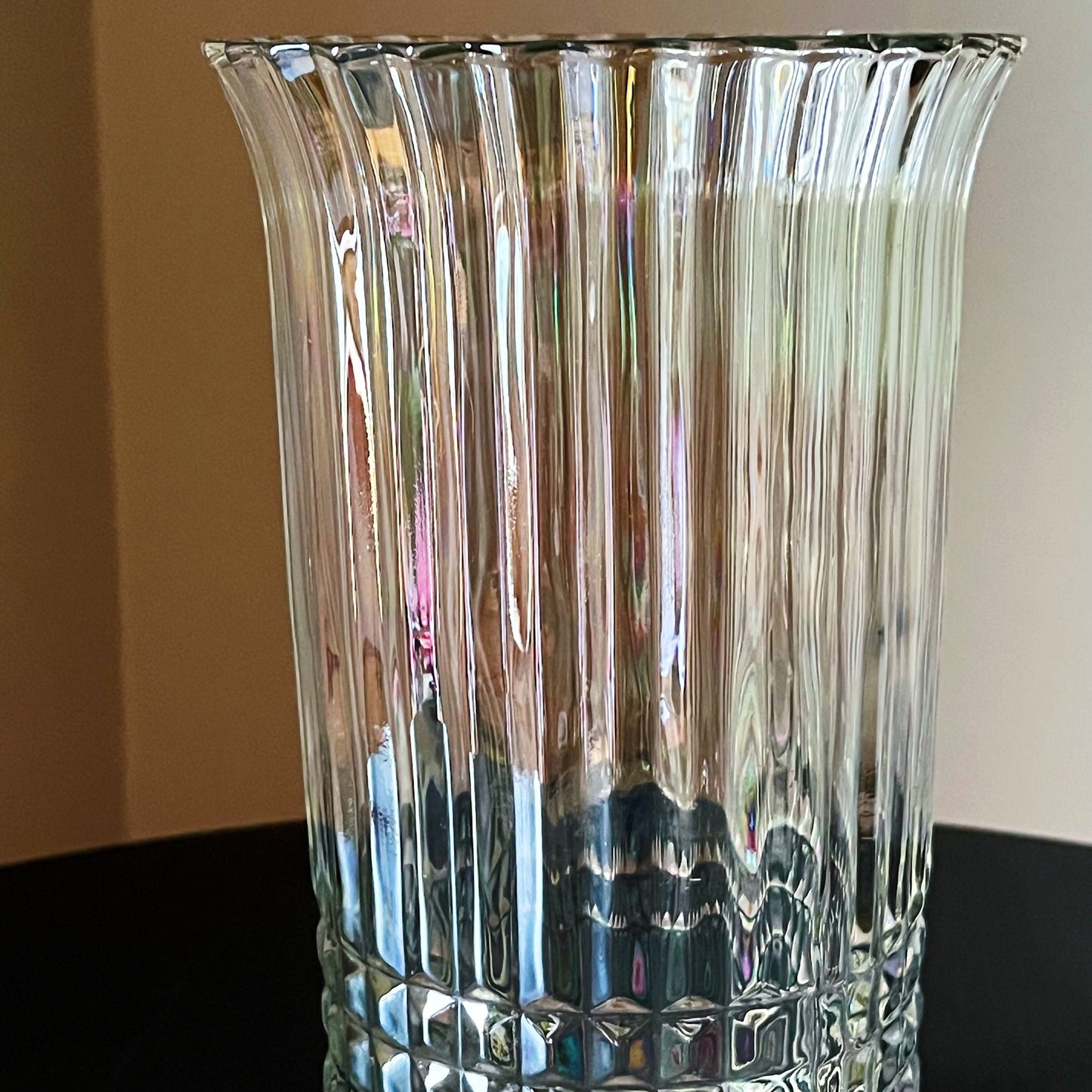 Iridescent Retro Art Deco Vase by Federal Glass Company