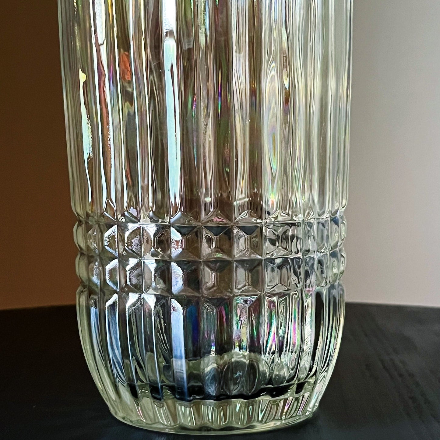 Iridescent Retro Art Deco Vase by Federal Glass Company