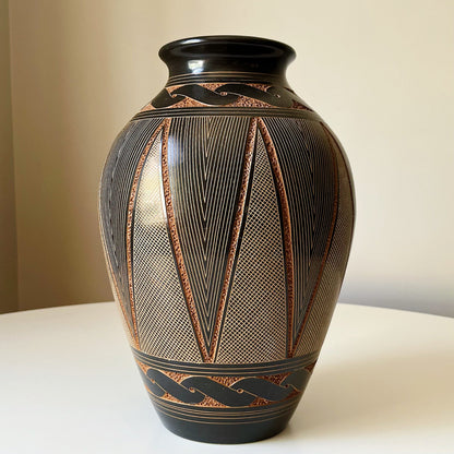 Stippled Designed Vase by Paula Gutierrez