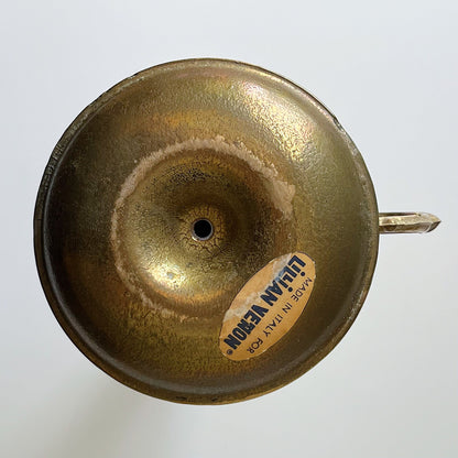 Italian Brass Chamberstick Holder