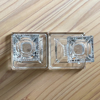 Sleek Tapered Candle Holders by Shannon Crystal