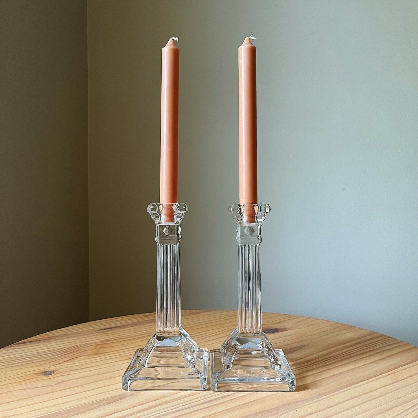 Sleek Tapered Candle Holders by Shannon Crystal