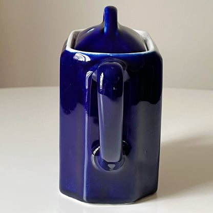 Cobalt Blue Porcelain Teapot by Hall