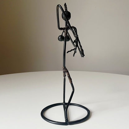 Black Wrought Iron Sculpture by Laurids Lonborg