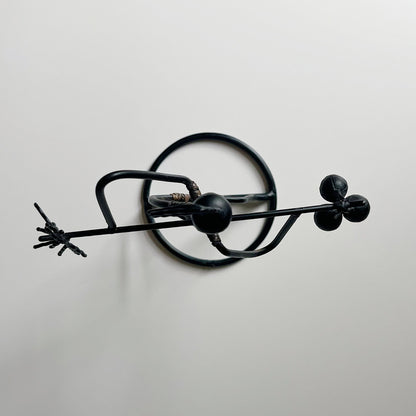 Black Wrought Iron Sculpture by Laurids Lonborg