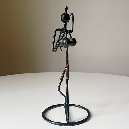 Black Wrought Iron Sculpture by Laurids Lonborg