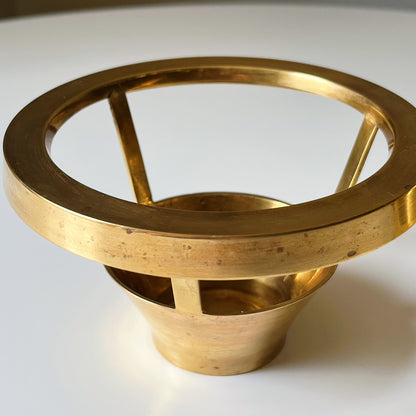 Solid Indian Brass Circular Candle Holders