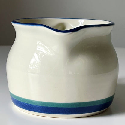 Large Gravy Boat with Cobalt Blue Accents by Pfaltzgraff