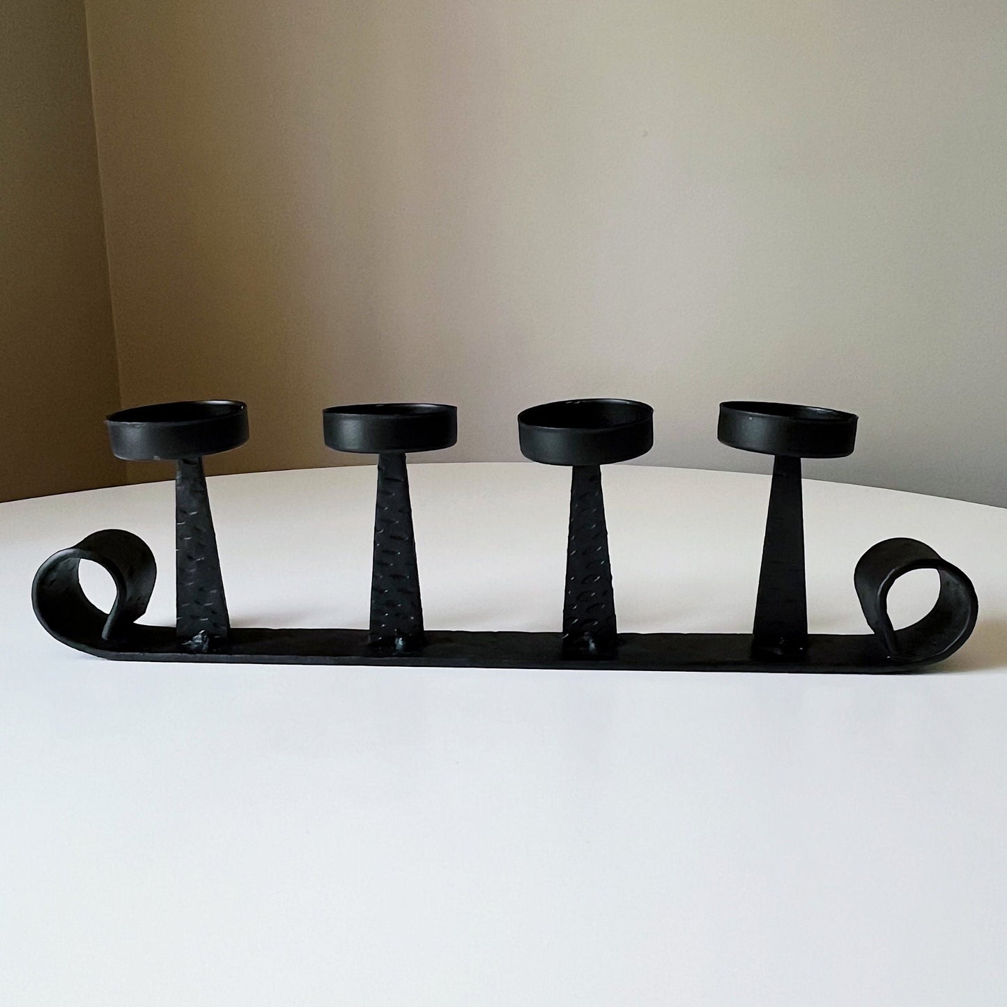 Modernist Wrought Iron Candelabra