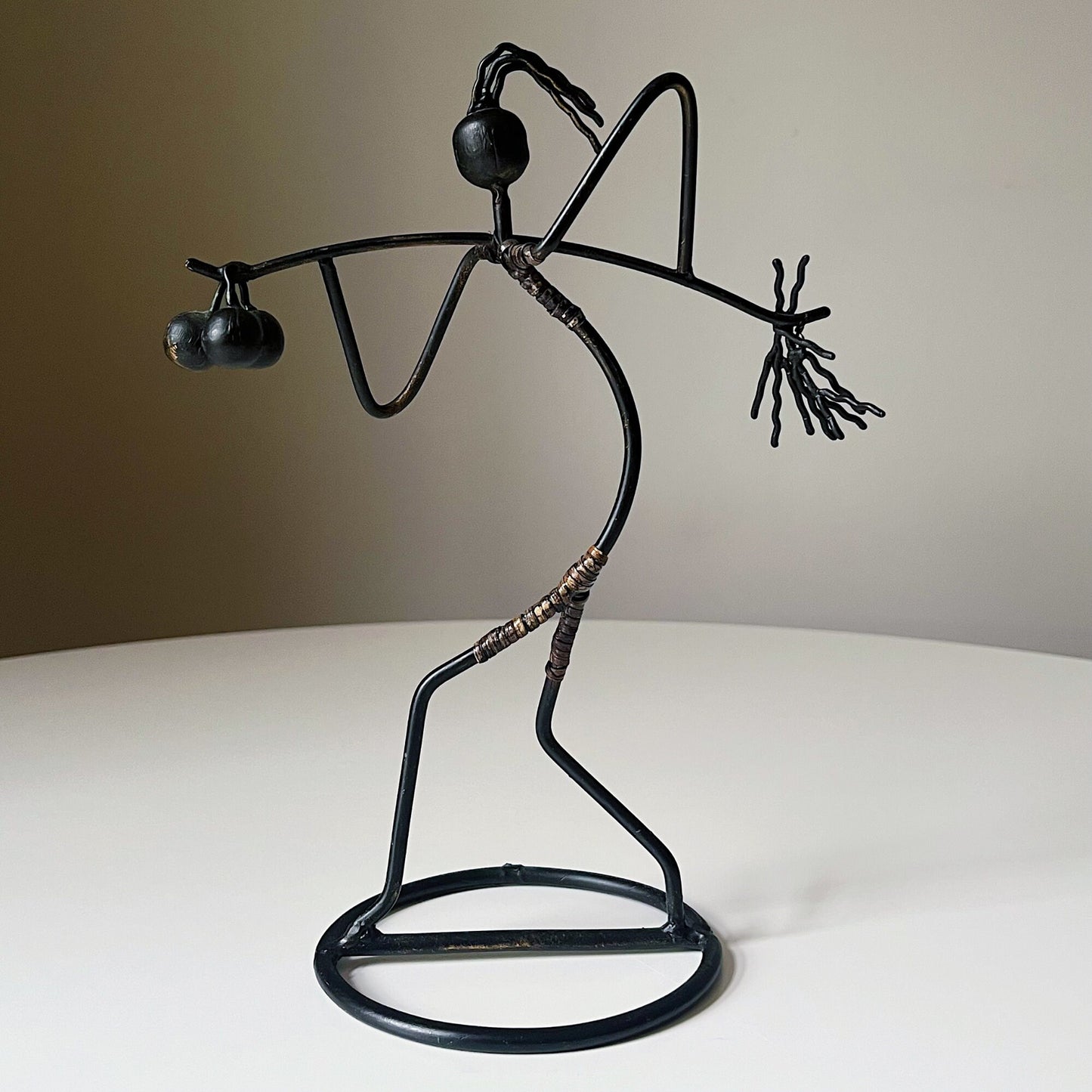 Black Wrought Iron Sculpture by Laurids Lonborg