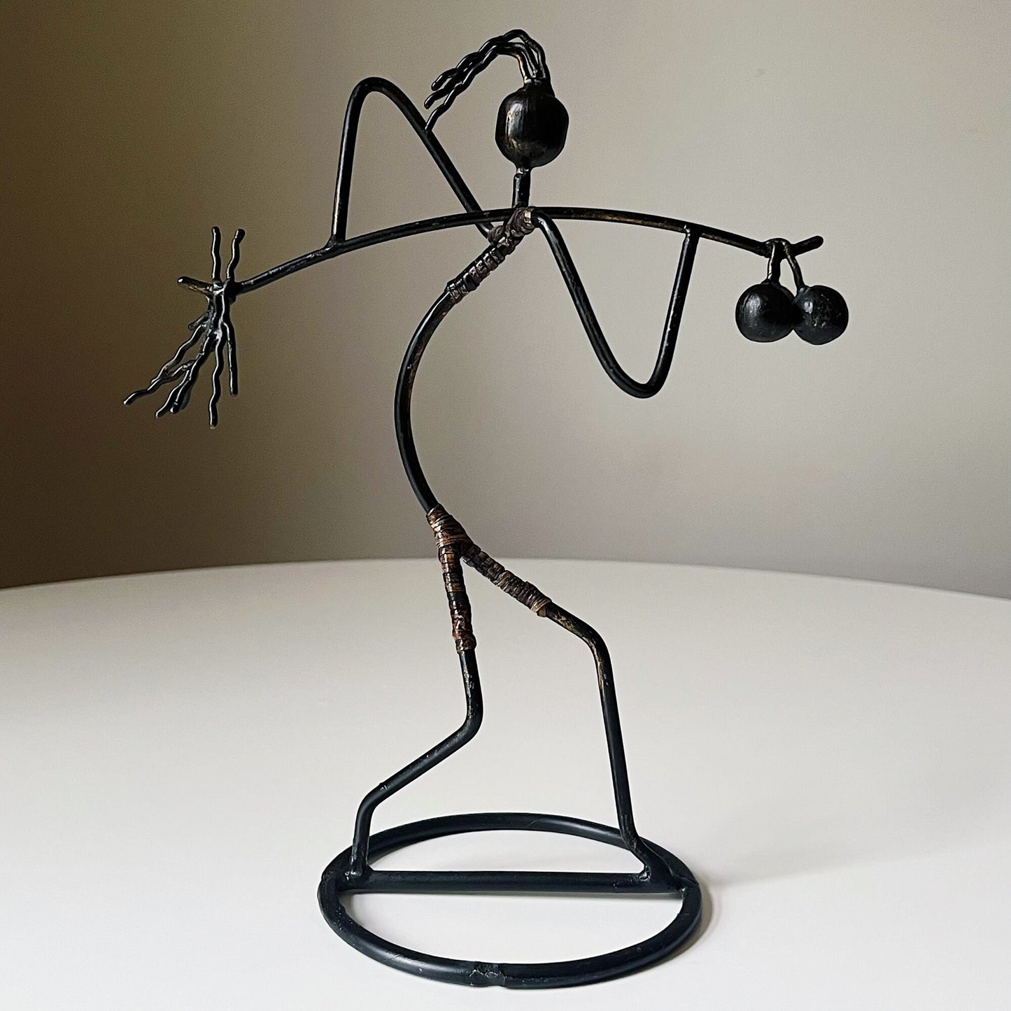 Black Wrought Iron Sculpture by Laurids Lonborg