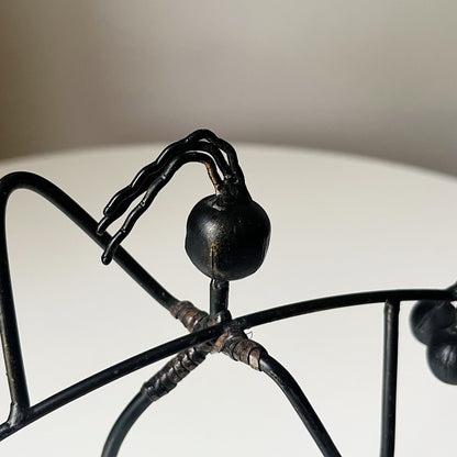 Black Wrought Iron Sculpture by Laurids Lonborg