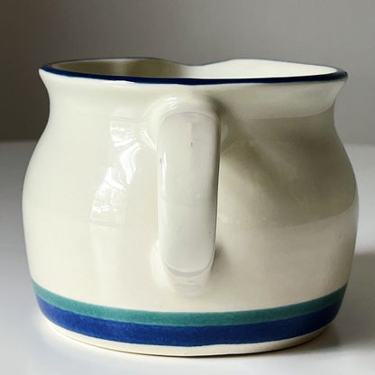 Large Gravy Boat with Cobalt Blue Accents by Pfaltzgraff