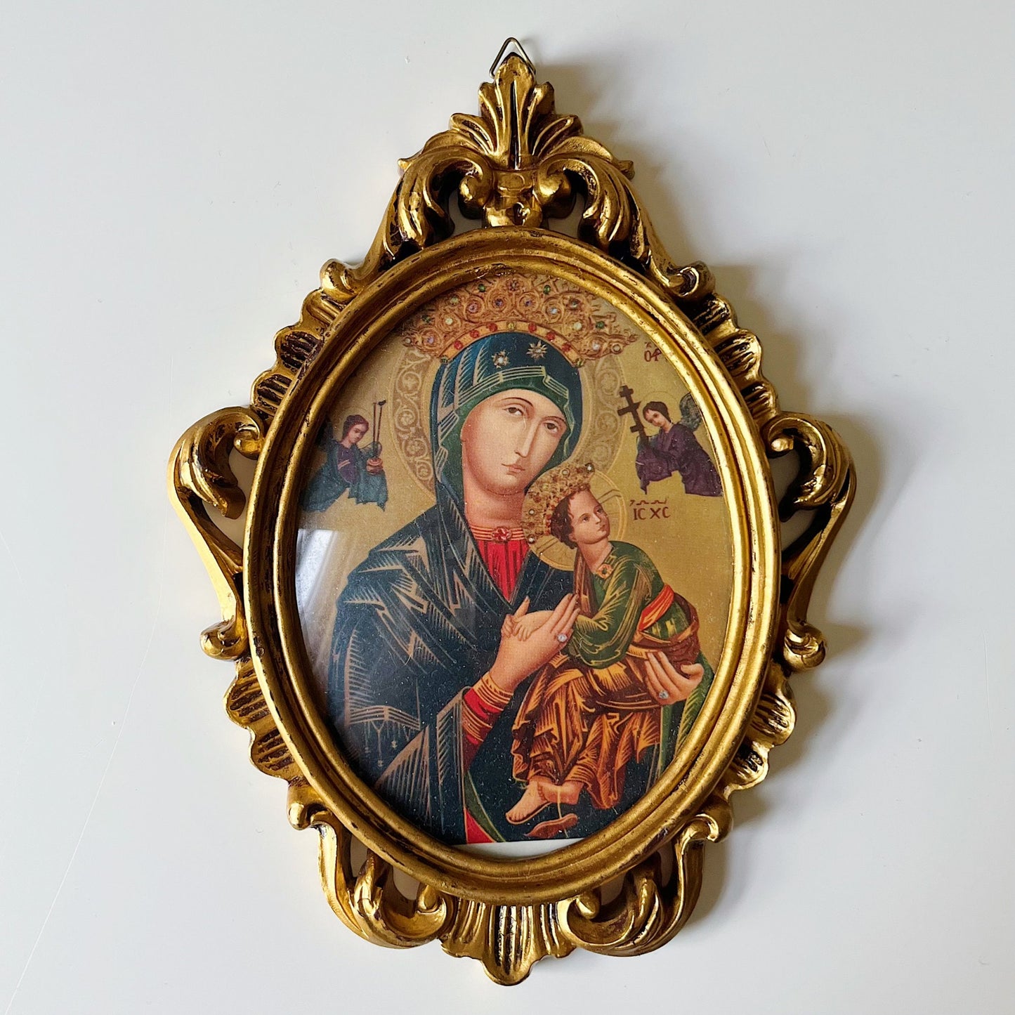 Madonna & Child Framed Art with Ornate Gilded Frame