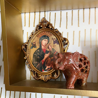 Madonna & Child Framed Art with Ornate Gilded Frame