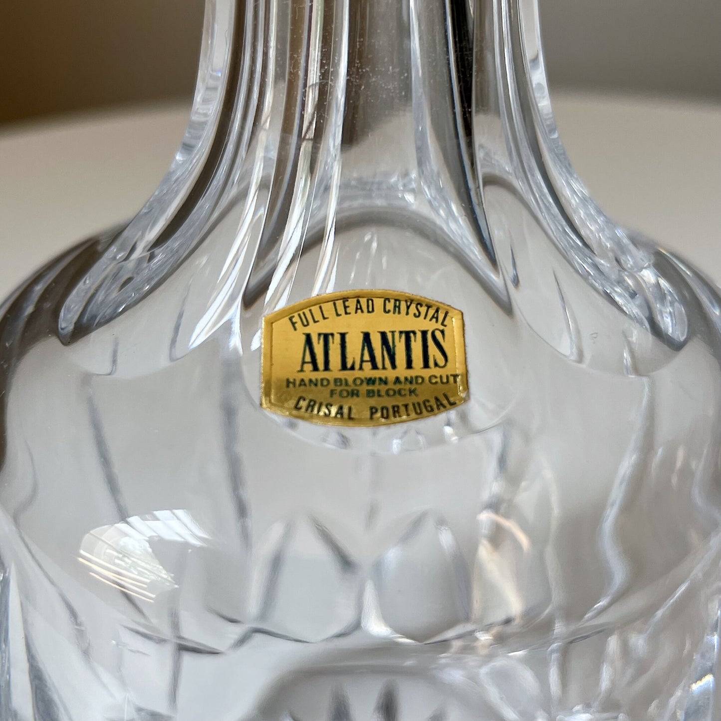 Portugese Crystal Wine Decanter by Atlantis